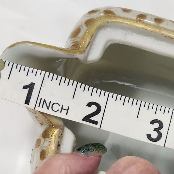 Nipon Morimura Bros Hand Painted Square Creamer w Lid Floral Gold Trim Rare Vtg - Picture 16 of 16